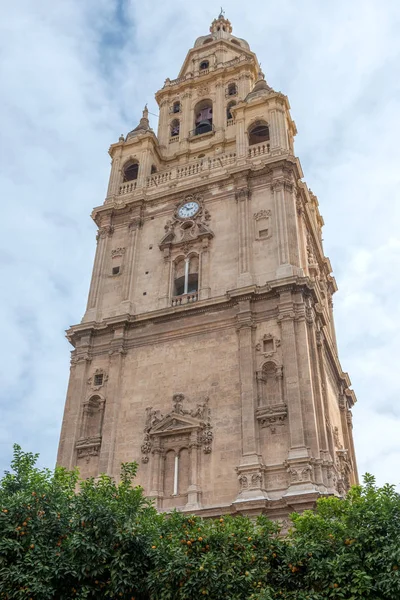 Campanario Catedral Murcia España Diciembre 2017 — Foto de Stock