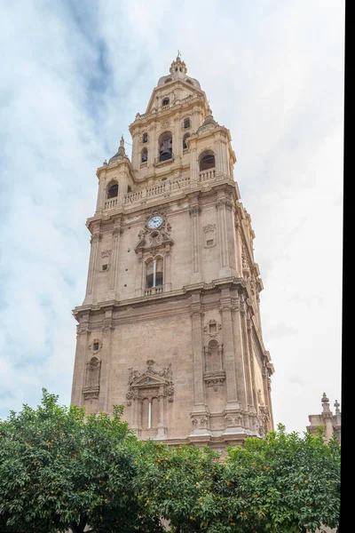 Campanario Catedral Murcia España Diciembre 2017 — Foto de Stock