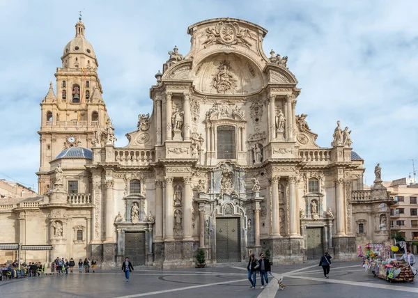 Cattedrale Murcia Spagna Dicembre 2017 Foto Stock Royalty Free