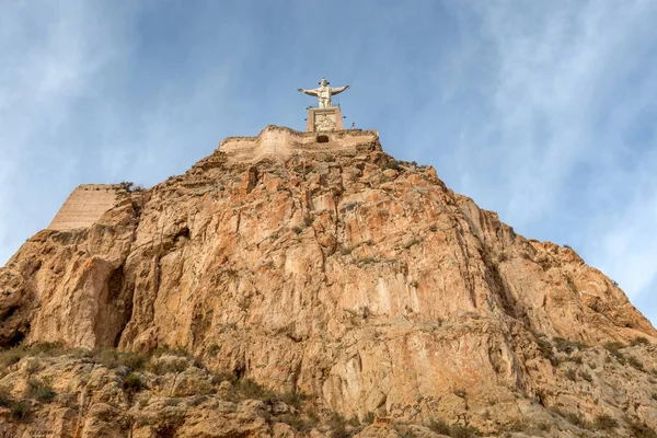 stock image Monteagudo, Statue of Jesus near Murcia, Spain. December 17, 2017