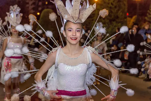 Gran Desfile Del Carnaval Cartagena Región Murcia España Febrero 2018 — Foto de Stock