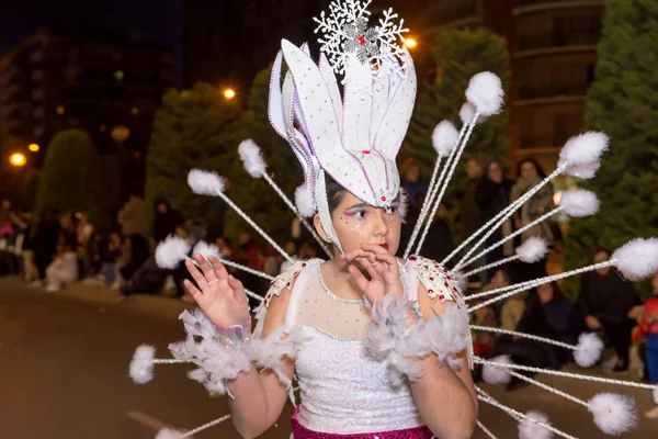 Gran Desfile Del Carnaval Cartagena Región Murcia España Febrero 2018 — Foto de Stock