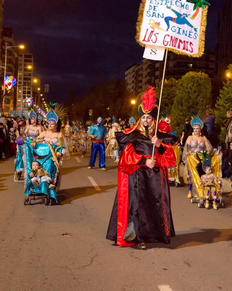 Великий Парад Карнавала Картахена Мурсия Испания Февраля 2018 Года — стоковое фото