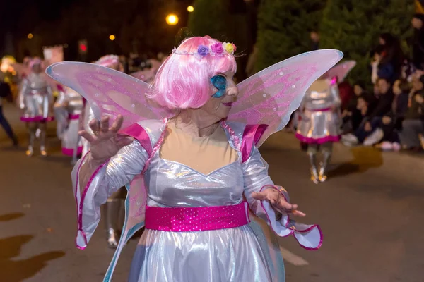 Grote Parade Voor Carnaval Cartagena Regio Murcia Spanje Februari 2018 — Stockfoto