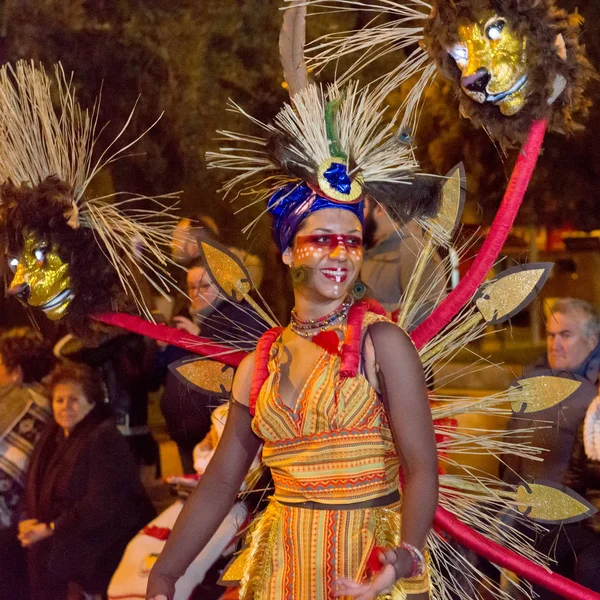 Gran Desfile Carnaval Cartagena Región Murcia España Febrero 2018 — Foto de Stock