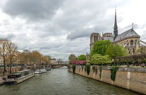 Catedral Notre Dame París Francia Abril 2018 — Foto de Stock