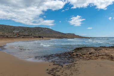Park Natural de Calblanque 'da. Murcia. İspanya. 8 Nisan 2018