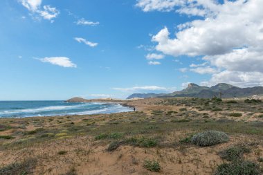 Park Natural de Calblanque 'da. Murcia. İspanya. 8 Nisan 2018