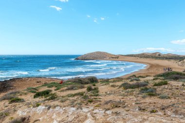Park Natural de Calblanque 'da. Murcia. İspanya. 8 Nisan 2018
