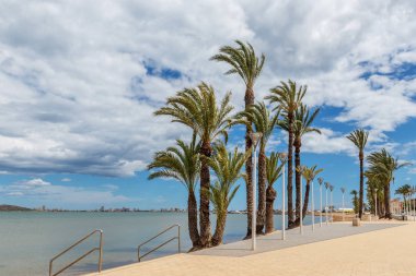 La Manga del Mar Menor Murcia, İspanya bölgede tükürmek bir sandy olduğunu..