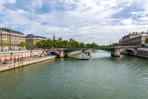 Puente Sobre Río Sena París Francia — Foto de Stock