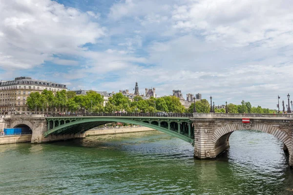 Puente Sobre Río Sena París Francia — Foto de Stock