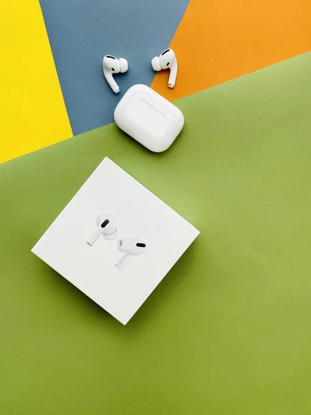 Shanghai China February 2020 Newest Airpods Pro Colorful Paper Copy — Stock Photo, Image
