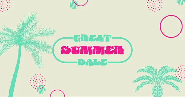 Energetic Summer Sale Colourful Poster Copy Space — Stock Photo, Image