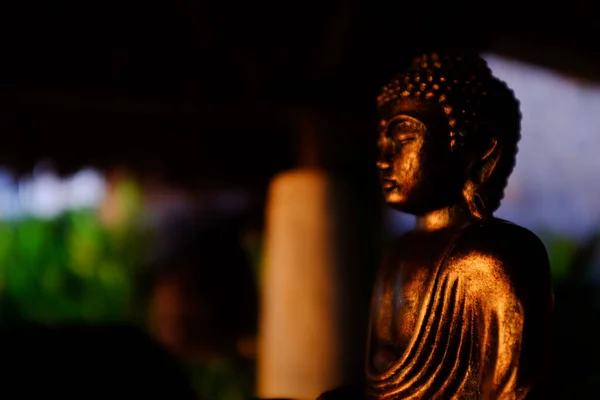 Twarz Posągu Budda Zbliżenie Zdjęcie Pod Słońcem Bali Indonezja — Zdjęcie stockowe