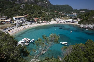 Paleokastritsa defne, corfu, Yunanistan