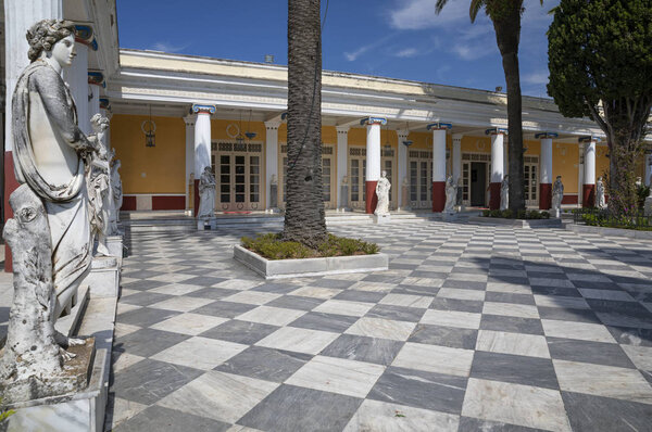 Courtyard of the Muses, Achilleion Palace, Corfu, Greece