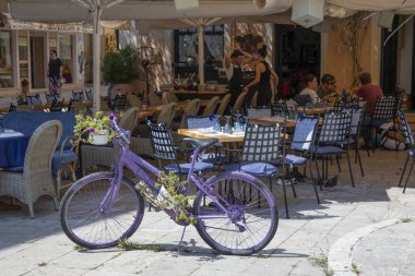 Heroes Square, Corfu Old Town, Yunanistan 'daki Restoran
