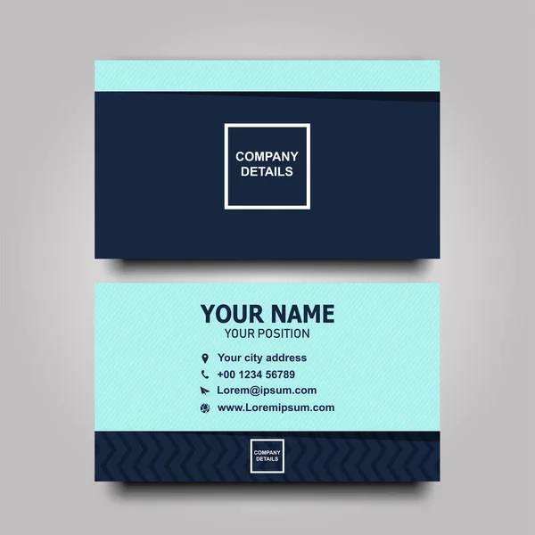 ベクトルクリーン Modern Business Card — ストックベクタ