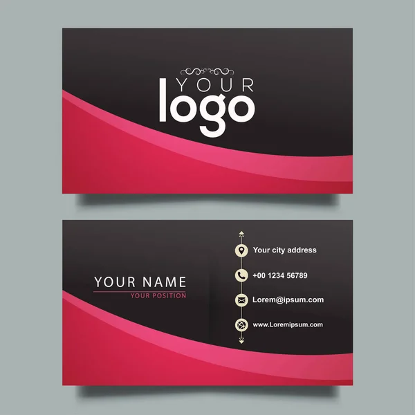 Plantilla Tarjeta Corporativa Simple — Vector de stock