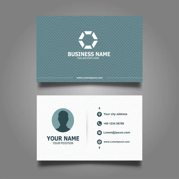 Professional Modern Clean Business Card Template — Stock Vector