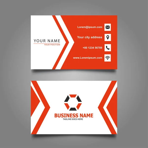 Modern Business Simple Business Card Template — Stock Vector