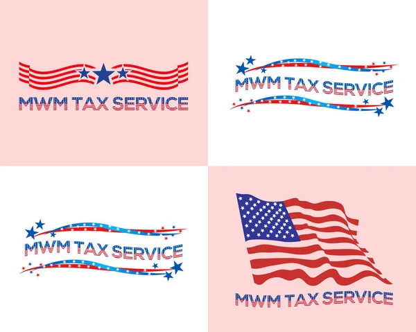 Amerikaanse Vlag Verenigde Staten Amerika Vlaggenpictogram — Stockvector