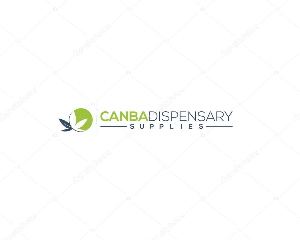 Modern Creative Cannabis or Hemp Logo icon Template.
