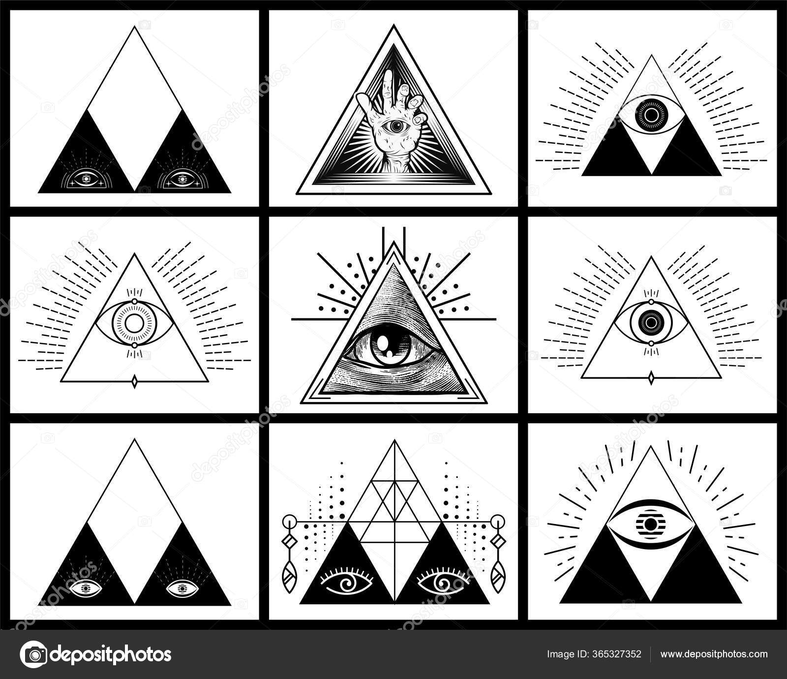All Seeing Eye Delta Triangle Pyramid Freemasonry Icon All Seeing Stock Vector Image by © #365327352 All Seeing Eye Delta Triangle Pyramid Freemasonry Icon All Seeing Stock Vector Image by © #365327352