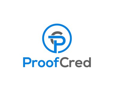 İlk harf logo CP, PC, C 'nin içindeki p küçük mavi gri yuvarlak. C ve P. harflerinin logosu. Modern minimalist logo. CP logosu vektör biçiminde C P harfi ile tasarlandı.