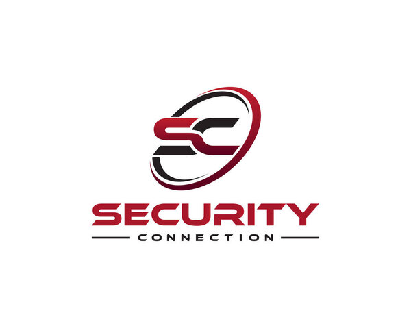 Initial SC CS Letter Logo Design Vector Template. Initial letter sc modern linked circle round lowercase logo.