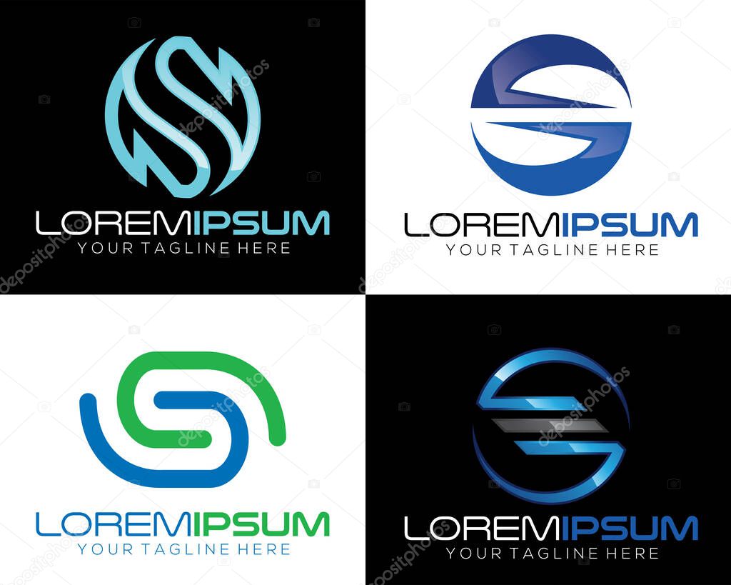 Letter S logo icon design template elements. S Logo. S Letter Icon Design Vector Illustration.