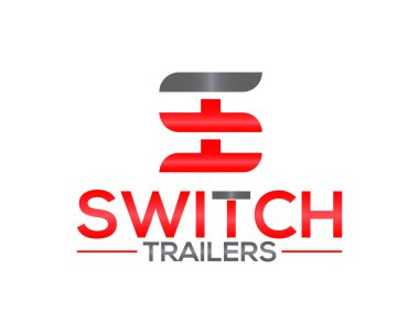 Soyut ST logosu. Yaratıcı ve Minimalist Harf ST TS Logo Tasarım Simgesi, ST basit harf logosu dizaynı kırmızı ve gri.
