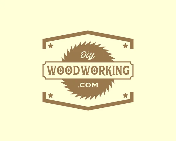 Logo Legno Design Logo Legno Logo Della Mobilia Legno Naturale — Vettoriale Stock