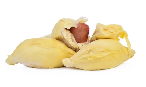 Gezond Vers Fruit Durian Geïsoleerd Witte Achtergrond — Stockfoto