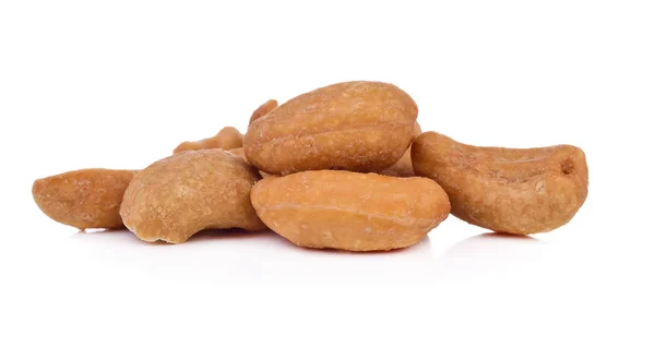 Geroosterde Cashewnoten Geïsoleerd Witte Achtergrond — Stockfoto