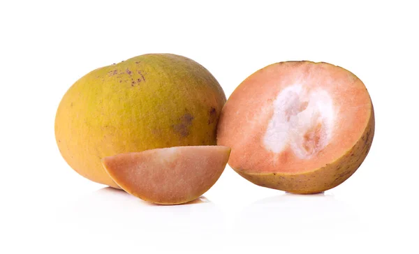 Santol Frutas Isoladas Sobre Fundo Branco — Fotografia de Stock