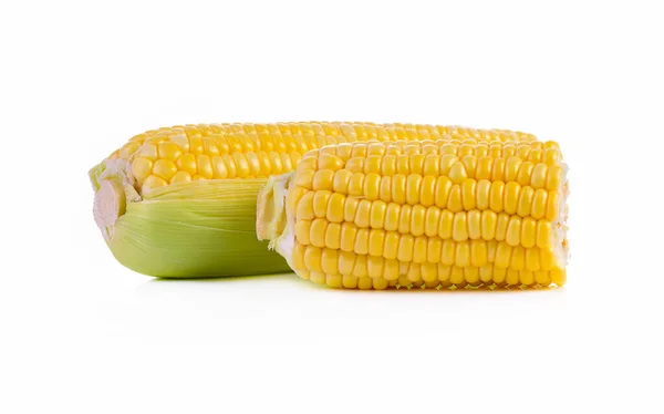 Corn Isolated Isolated White Background — Stock Photo, Image