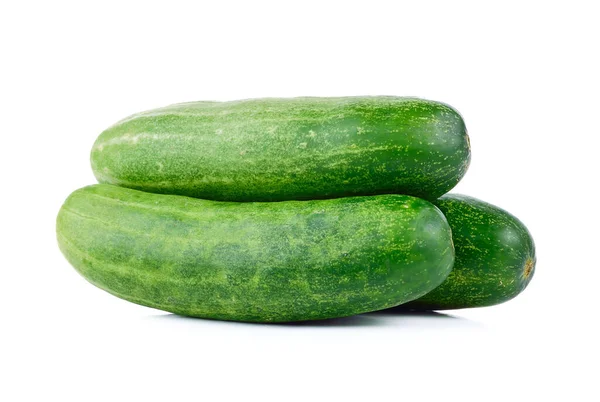 Fresh Cucumbers Isolated White — Stock Photo, Image