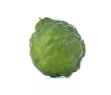 Bergamot yeşil izole edilmiş beyaz arkaplan