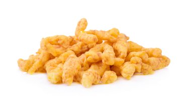 Atıştırmalık beyaz arkaplanda izole edildi