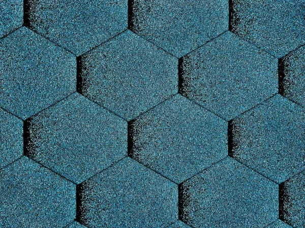 Tasarım için altıgenlerden mavi geometrik arkaplan