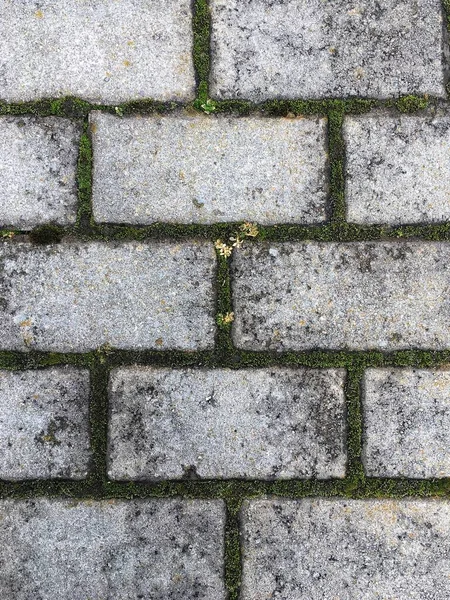 Grunge tarzında eski tuğla duvar. Monokrom fotoğrafçılık. Tasarım ve dekorasyon için arkaplan.