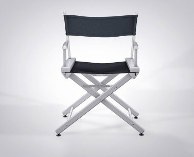 3D izole yönetmen koltuğu. Hollywood Studio film seti.