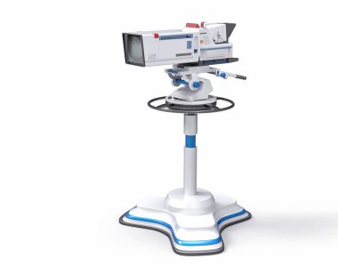 3D izole profesyonel Tv kamera. Video prodüksiyon dijital.