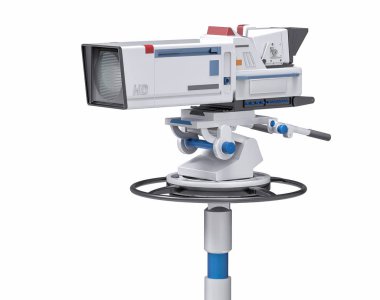 3D izole profesyonel Tv kamera. Video prodüksiyon dijital.