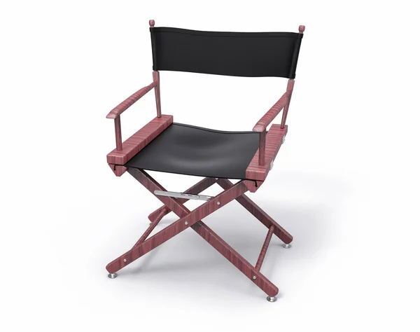 Cadeira de diretor de cinema isolado em 3D. Conjunto de filmes Hollywood Studio . — Fotografia de Stock