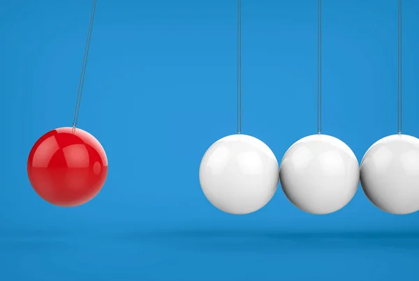 3D izole sarkaç topları halat. İş takım çalışması Concep