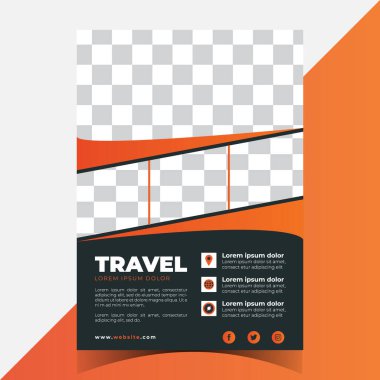 Şirket için yaratıcı eşsiz iş ilanı, broşür, bülten, broşür, broşür şürü, vektör çizer a4 boyutu