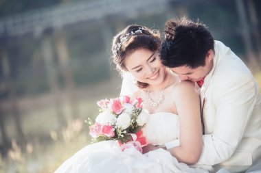 Sevgili düğün portre